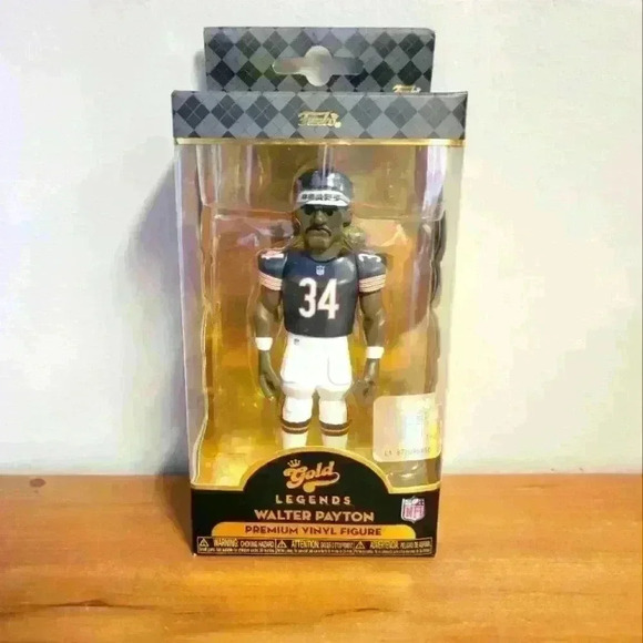 Funko gold NFL legends Walter Payton Chicago Bears - Picture 1 of 6